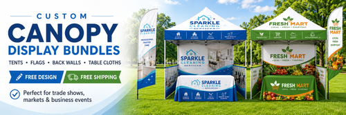 Custom canopy tents and event displays