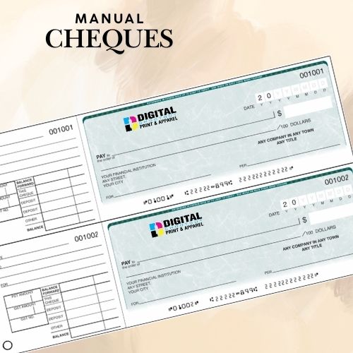 MANUAL CHEQUES ORDER