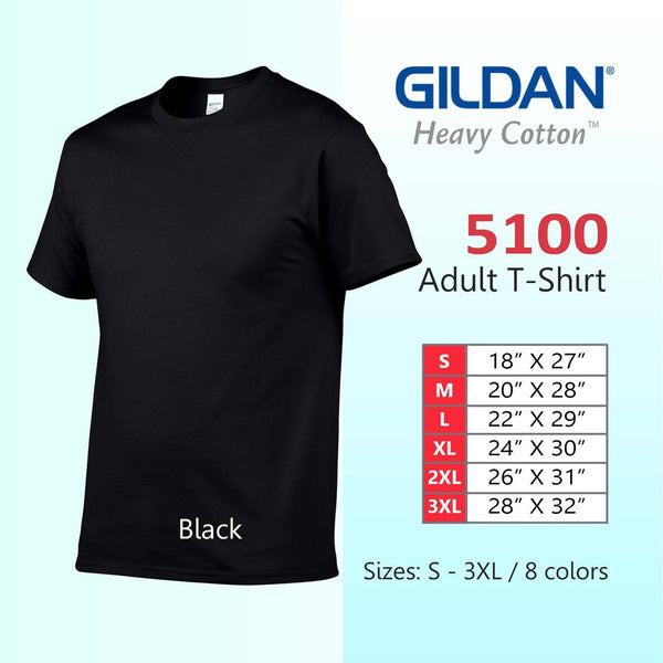 GILDAN HEAVY COTTON (PRICE OF EACH T-SHIRT )